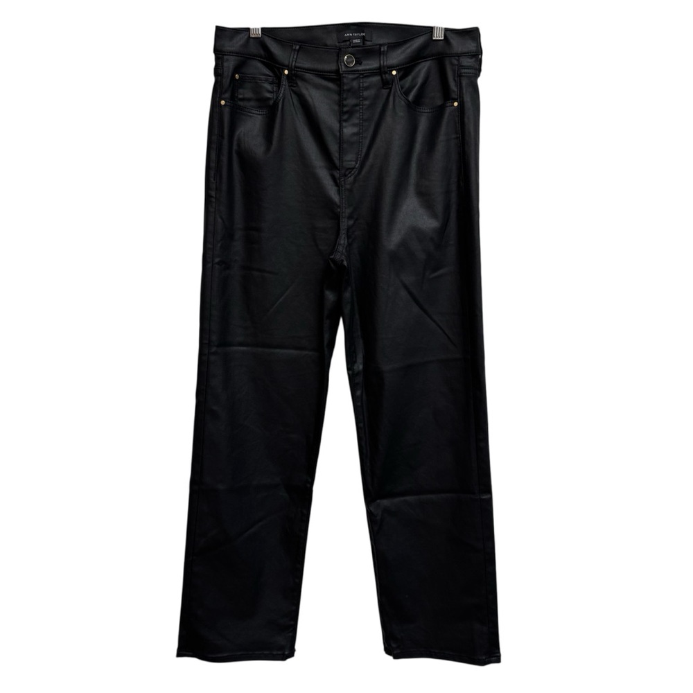 Ann Taylor The Straight High Rise Coated Jeans Women Size 10 Going Out NWT